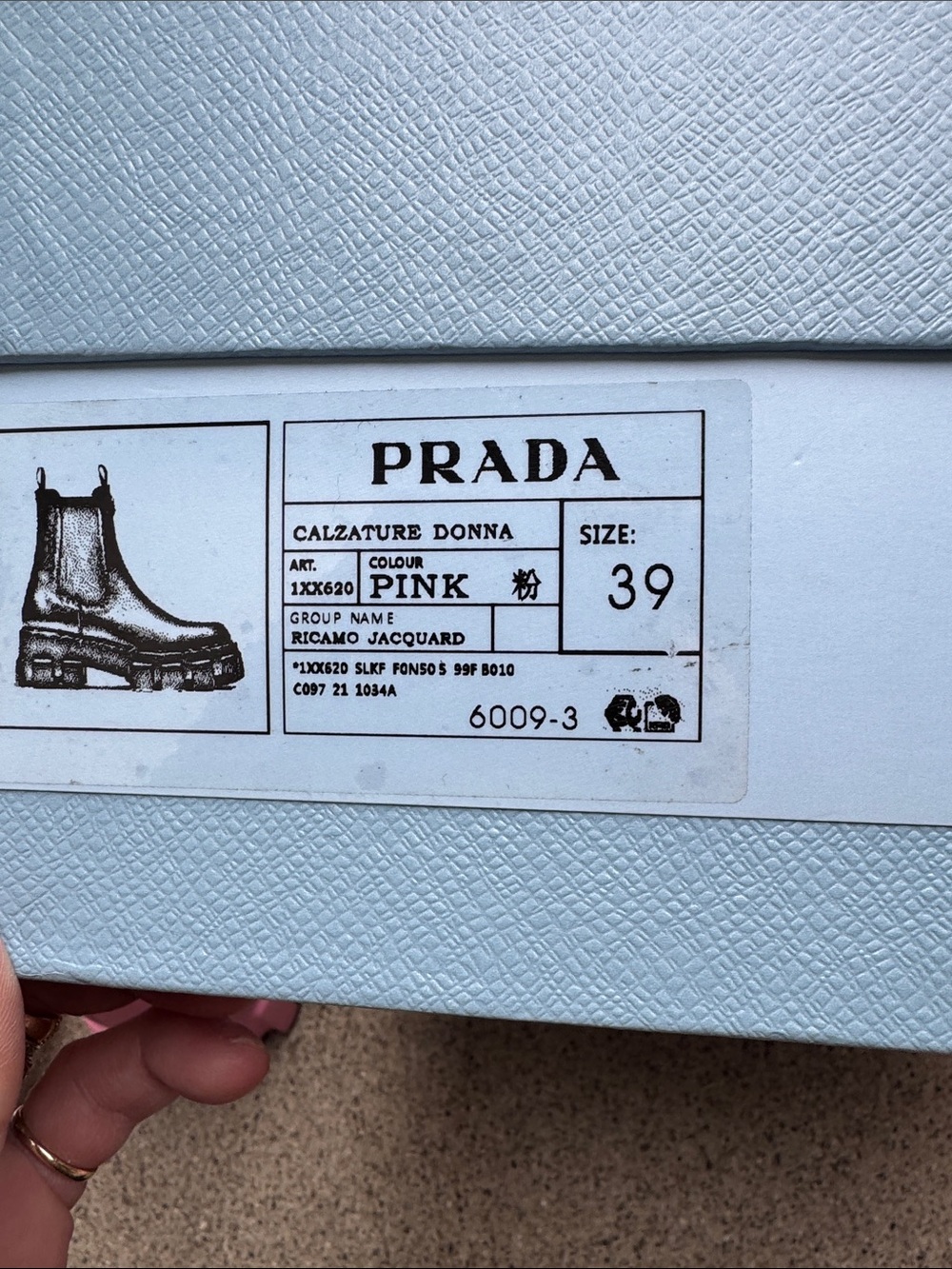 PRADA copy Pink Platform Chelsea Boots - Picture 4 of 5